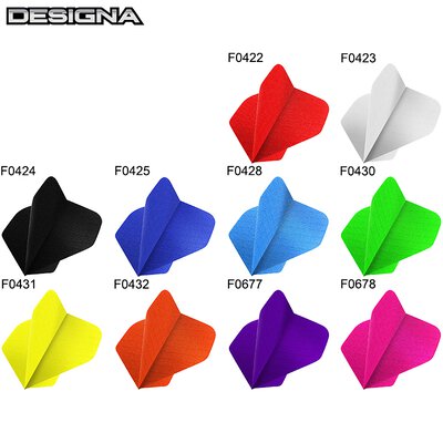 Designa Dart Flight Fabric Rip Stop Stoff Nylon Longlife Dartflights speziell laminiert in 10 verschiedenen Designs