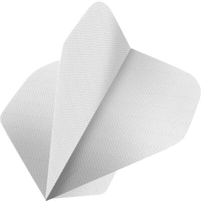 Designa Dart Flight Fabric Rip Stop Stoff Nylon Longlife Dartflights F0423 Weiß 1 Set