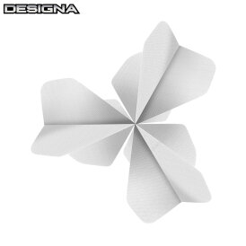 Designa Dart Flight Fabric Rip Stop Stoff Nylon Longlife Dartflights F0423 Weiß 3 Sets
