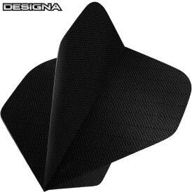 Designa Dart Flight Fabric Rip Stop Stoff Nylon Longlife Dartflights F0424 Schwarz 3 Sets