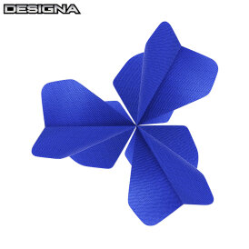 Designa Dart Flight Fabric Rip Stop Stoff Nylon Longlife Dartflights F0425 Blau 5 Sets