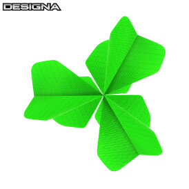 Designa Dart Flight Fabric Rip Stop Stoff Nylon Longlife Dartflights F0430 Grün 5 Sets