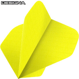 Designa Dart Flight Fabric Rip Stop Stoff Nylon Longlife Dartflights F0431 Gelb 1 Set