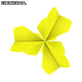 Designa Dart Flight Fabric Rip Stop Stoff Nylon Longlife Dartflights F0431 Gelb 3 Sets