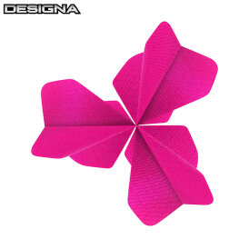 Designa Dart Flight Fabric Rip Stop Stoff Nylon Longlife Dartflights F3678 Pink 1 Set