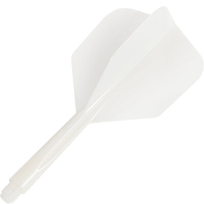 Condor Dart Flights Shafts Plain 2 in1 Schaft-Flights-System Weiß Small Nr.6 L Lang