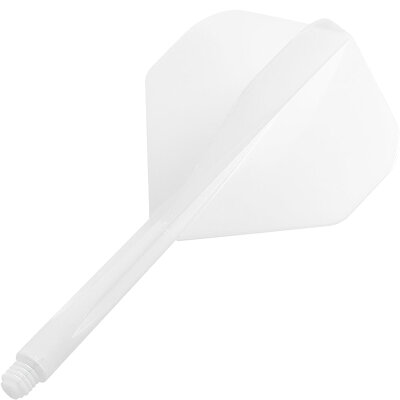 Condor Dart Flights Shafts Plain 2 in1 Schaft-Flights-System Klar Standard Nr.2 L Lang