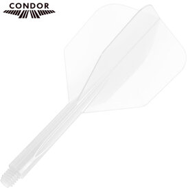 Condor Dart Flights Shafts Plain 2 in1 Schaft-Flights-System Klar Small Nr.6 S Kurz