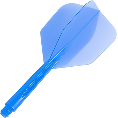 Condor Dart Flights Shafts Plain 2 in1 Schaft-Flights-System Klar Blau Small Nr.6 S Kurz