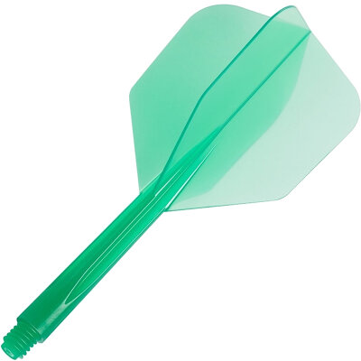 Condor Dart Flights Shafts Plain 2 in1 Schaft-Flights-System Klar Grün Small Nr.6 S Kurz