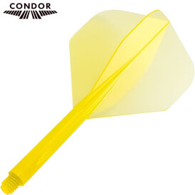 Condor Dart Flights Shafts Plain 2 in1 Schaft-Flights-System Klar Geb Standard Nr.2 M Mittel
