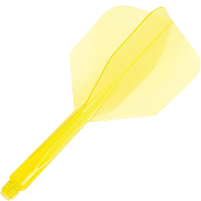 Condor Dart Flights Shafts Plain 2 in1 Schaft-Flights-System Klar Geb Small Nr.6 M Mittel