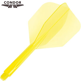 Condor Dart Flights Shafts Plain 2 in1 Schaft-Flights-System Klar Geb Small Nr.6 M Mittel