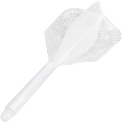 Condor Dart Flights Shafts Marble Small 2 in1 Schaft-Flights-System Weiß M Mittel