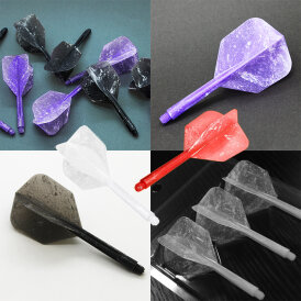 Condor Dart Flights Shafts Marble Small 2 in1 Schaft-Flights-System Weiß M Mittel