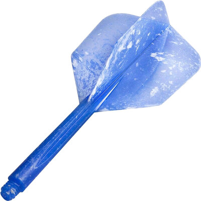 Condor Dart Flights Shafts Marble Small 2 in1 Schaft-Flights-System Blau M Mittel