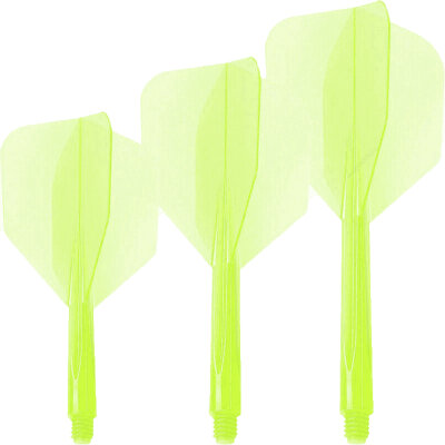 Condor Dart Flights Shafts AXE Neon 2 in1 Schaft-Flights-System Klar Neon Geb Small Nr.6 M Mittel