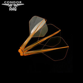 Condor Dart Flights Shafts AXE Neon 2 in1 Schaft-Flights-System Klar Neon Orange Small Nr.6 M Mittel