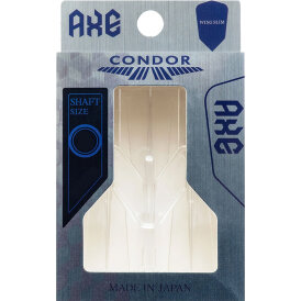 Condor Dart Flights Shafts AXE Wing Slim 2 in1 Schaft-Flights-System Klar L Lang