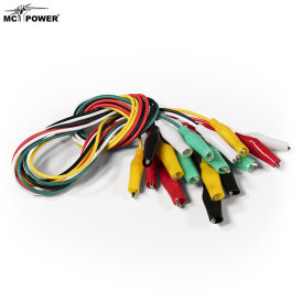 Krokoklemmen Satz McPower GT-1810 10-teilig 50 cm...