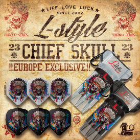L-Style Krystal One Dart Case Chief Skull Darttasche Wallet in verschiedenen Designs