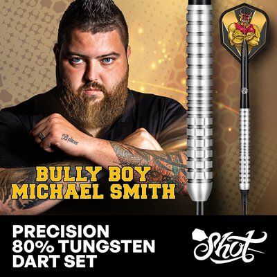 Shot Steel Darts Michael Smith Bully Boy Precision 80% Tungsten Steeltip Darts Steeldart