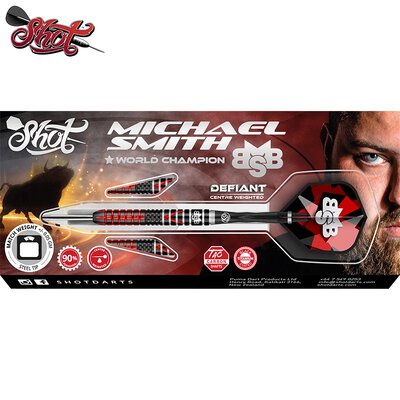 Shot Steel Darts Michael Smith Bully Boy Defiant 90% Tungsten Steeltip Darts Steeldart