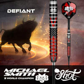 Shot Steel Darts Michael Smith Bully Boy Defiant 90% Tungsten Steeltip Darts Steeldart