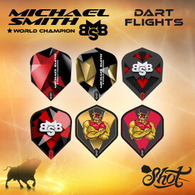 Shot Dart Flights Michael Smith Bully Boy Achieve Believe Defiant Tenacious Dartflights 2023
