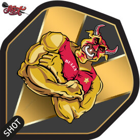 Shot Dart Flights Michael Smith Bully Boy Gold Red Standard Nr.2 Dartflights 2023
