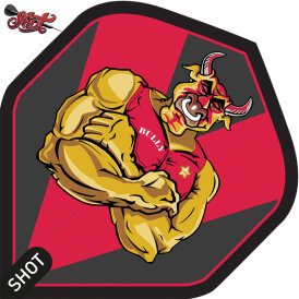 Shot Dart Flights Michael Smith Bully Boy Gold Red Standard Nr.2 Dartflights 2023