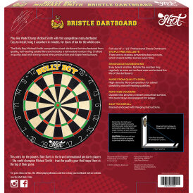 Shot Dart Michael Smith Bully Boy Bristle Sisal Dartboard Dartscheibe