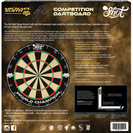 Shot Dart Michael Smith Bully Boy Competition World Champion Bristle Sisal Dartboard Dartscheibe