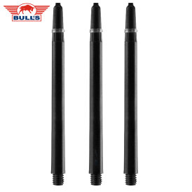 BULL´S NL Dart Shaft Nylon The Original Long + Feder-Ring Schwarz 3er Satz