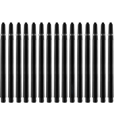 BULL´S NL Dart Shaft Nylon The Original Long + Feder-Ring Schwarz 5er Pack