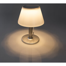 Solar LED Akku-Tischleuchte Foco Cadena ØxH 28x20cm, 100/50lm/20lm, IP44