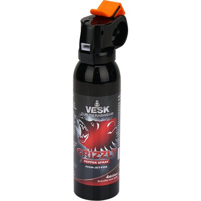 KKS VESK Bärenabwehr Spray Grizzly Outdoor Breitstrahl Pfefferspray Tierabwehrspray in verschiedene Größen
