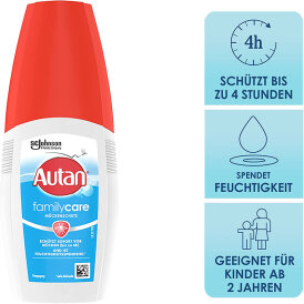 Autan® Family Care mit Aloe Vera Mücken-Schutz Insektenschutz Pumpspray 100ml 5 Stück