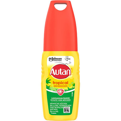 Autan® Tropical Mücken-Schutz Insektenschutz Pumpspray 100ml 6 Stück