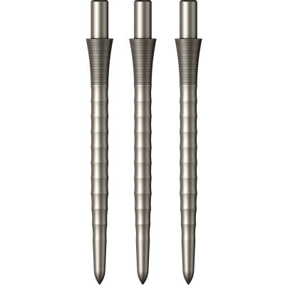 Mission Dart Steel Tip Sniper Dart Points Ripple Dart Wechsel- Spitzen Silber Ripple Point 32 mm