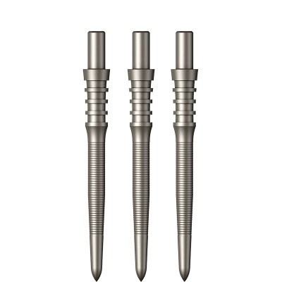 Mission Dart Steel Tip Sniper Dart Points Micro Grip Dart Wechsel- Spitzen Silber Micro Grip Point 28 mm