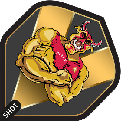 Shot Dart Flights Michael Smith Bully Boy Gold Standard Nr.2 Dartflights 2023 SF7543 Bully Boy Gold