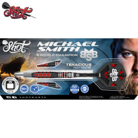 Shot Steel Darts Michael Smith Bully Boy Tenacious 90% Tungsten Steeltip Darts Steeldart 25 g