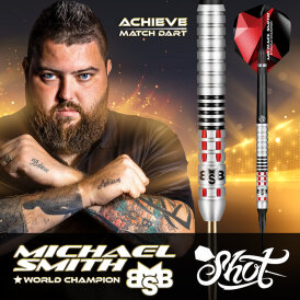 Shot Steel Darts Michael Smith Bully Boy Achieve Matchdart 90% Tungsten Steeltip Darts Steeldart 23 g
