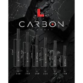 L-Style Dart L-Shaft Carbon Lock Straight Dart Shaft 2BA Dartshaft Schwarz M Mittel