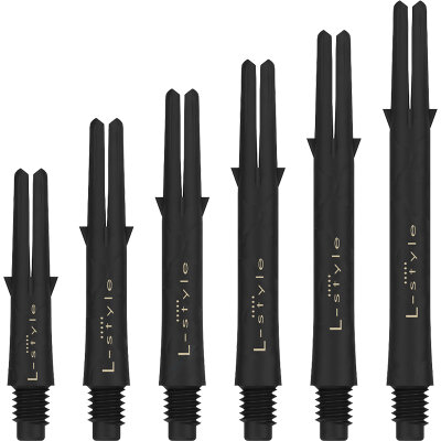 L-Style Dart L-Shaft Carbon Lock Straight Dart Shaft 2BA Dartshaft Schwarz S+ Kurz Plus