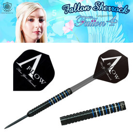 Dynasty Steel Darts A-Flow Black Line Coating Type X Fallon Sherrock 4S 95% Tungsten Steeltip Darts Steeldart 23 g