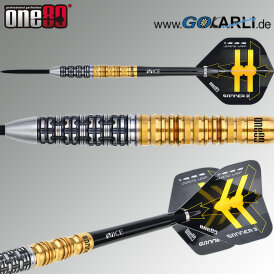 one80 Steel Dart Lourence Ilagan The Gunner 3 VHD Schwarz/Gold 90% Tungsten Steeltip Dart Steeldart