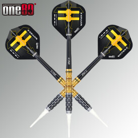 one80 Soft Dart Lourence Ilagan The Gunner 3 VHD Schwarz/Gold 90% Tungsten Softtip Dart Softdart 18 g