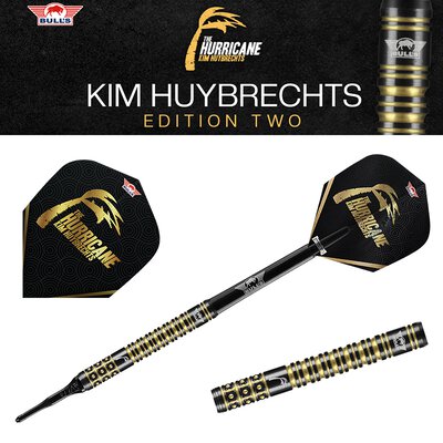 BULLS NL Soft Darts Kim Huybrechts 90% Black E2 The Hurricane Softtip Darts Softdart 19 g
